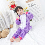 Kigurumi Dinosaur Children's Pajamas for Boys Girls Unicorn Pajamas Kids Stich Pijamas Set Animal Sleepwear Winter Onesies