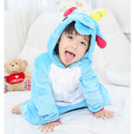 Kigurumi Dinosaur Children's Pajamas for Boys Girls Unicorn Pajamas Kids Stich Pijamas Set Animal Sleepwear Winter Onesies