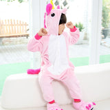 Kigurumi Dinosaur Children's Pajamas for Boys Girls Unicorn Pajamas Kids Stich Pijamas Set Animal Sleepwear Winter Onesies