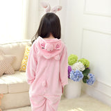 Kigurumi Dinosaur Children's Pajamas for Boys Girls Unicorn Pajamas Kids Stich Pijamas Set Animal Sleepwear Winter Onesies