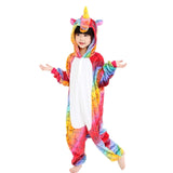 Kigurumi Dinosaur Children's Pajamas for Boys Girls Unicorn Pajamas Kids Stich Pijamas Set Animal Sleepwear Winter Onesies