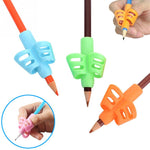 3Pcs/Set Children Pencil Holder Tools Silicone Two Finger Ergonomic Posture Correction Tools Pencil Grip Writing Aid Grip #18