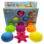 Hand Sensory Baby Toy Rubber Textured Touch Toy Ball Multi Tactile Senses Baby Training Massage Soft Balls toy Squeeze ball set